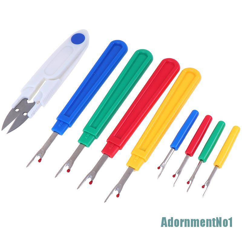 (AdornmentNo1) 9pcs Seam Ripper Alat Pemotong Benang Jahit Bordir Cross Stitch DIY