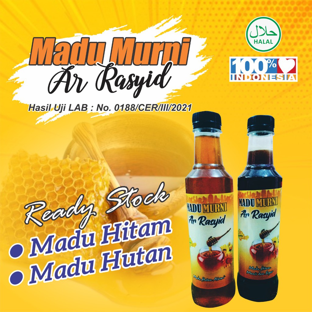 

[BISA COD] 1 BOTOL MADU MURNI ARRASYID 500 ML