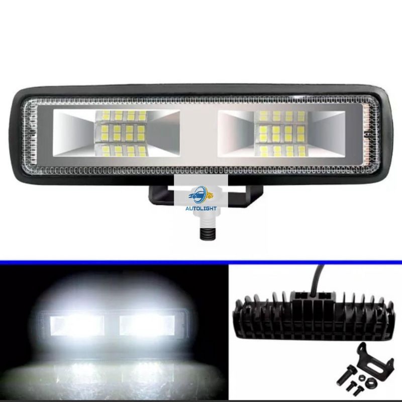 Lampu Tembak Cwl Cree 16 Mata LED 3030/36 Watt 6000K 12V Lampu Sorot Foglamp Mobil &amp;Motor Tembus