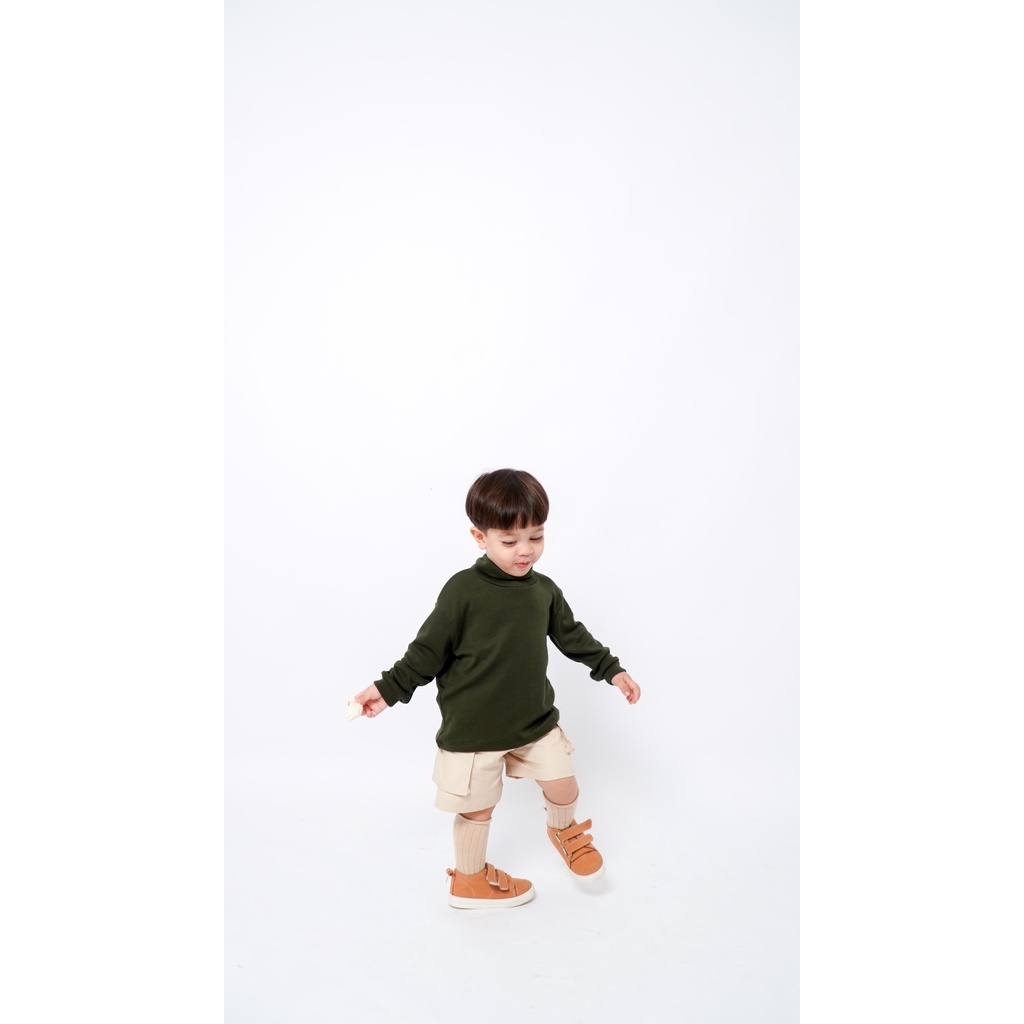 MURANGKALIH - SWEATER CARGO SET SHORT PANTS | Setelan Anak Laki - Laki 1-4 Tahun Celana Pendek | Set Baju Anak Laki/Cowok Murah By Murangkalih Indonesia