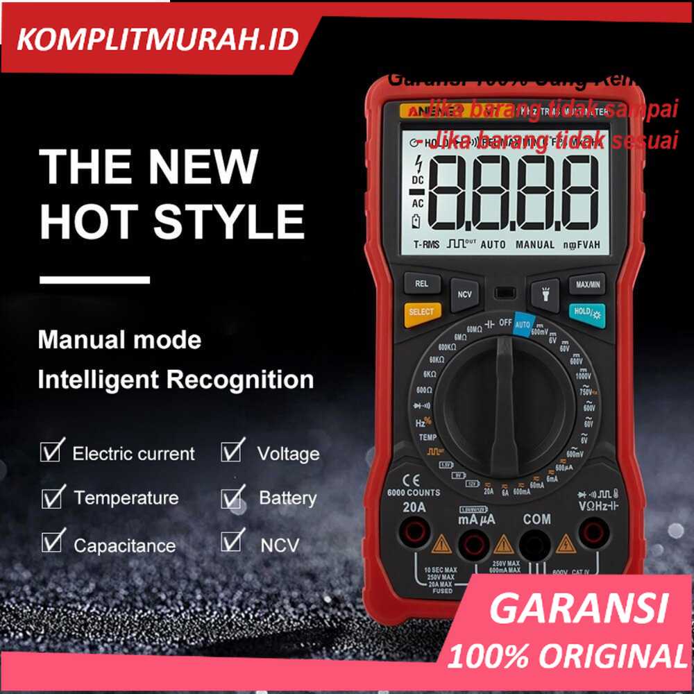 [BISA COD] ANENG Digital Multimeter Voltage Tester - V7