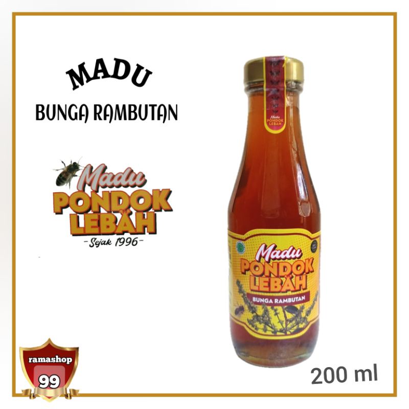 

Madu Rambutan 200 ml / Madu Bunga Rambutan Madu Pondok Lebah