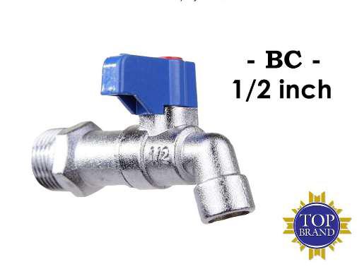 Kran Air Onda Bc 1/2 Biru Keran Cebol Tembok Cuci Tangan Putar
