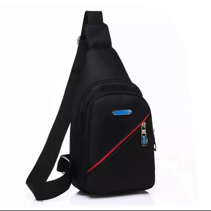 Polo Gives Slingbag Import PG-1312 USB Tas Selempang Import Original - Black