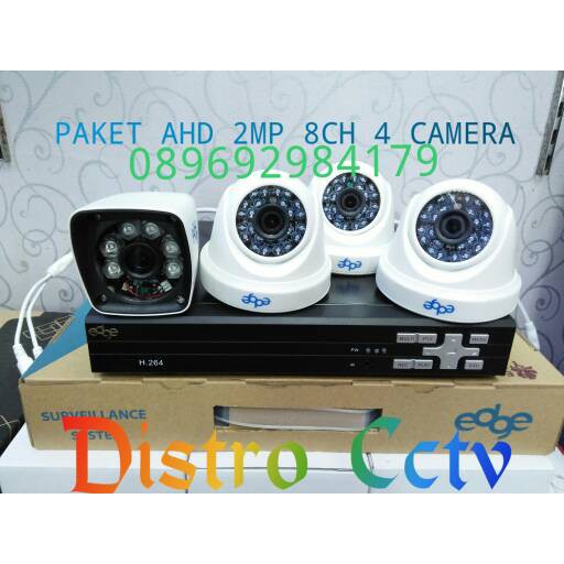 PAKET CAMERA CCTV AHD 8 CH 4 CAMERA 2MP