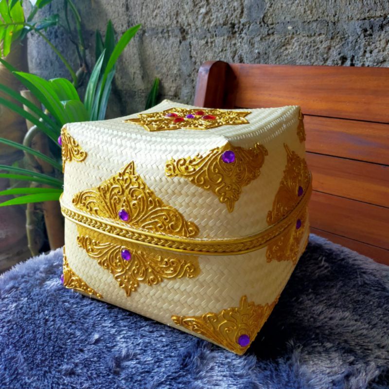 Keben Bambu Prada List Gold