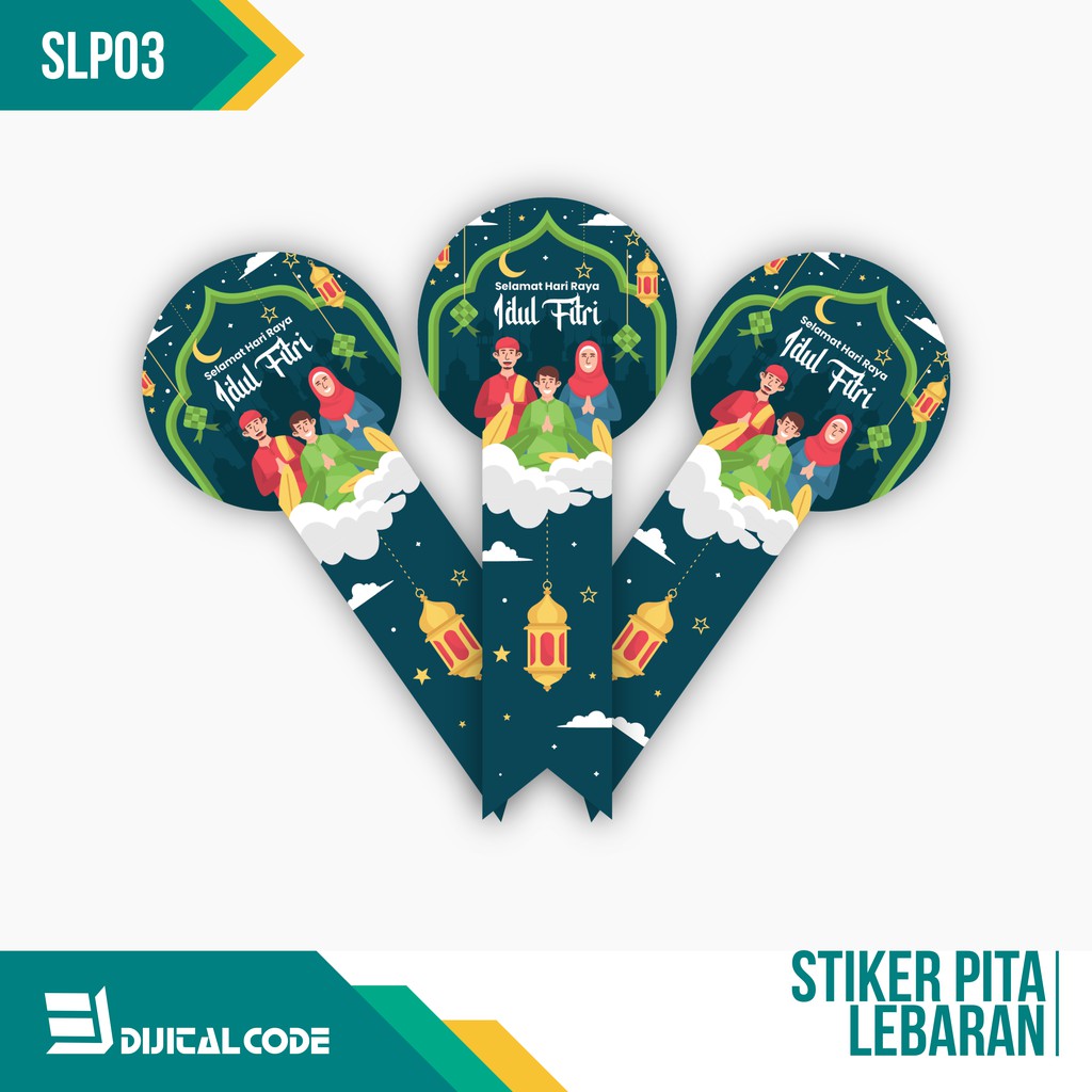 

SLP03 Stiker Label Parcel Toples Kue Lebaran Idul Fitri Bentuk Pita