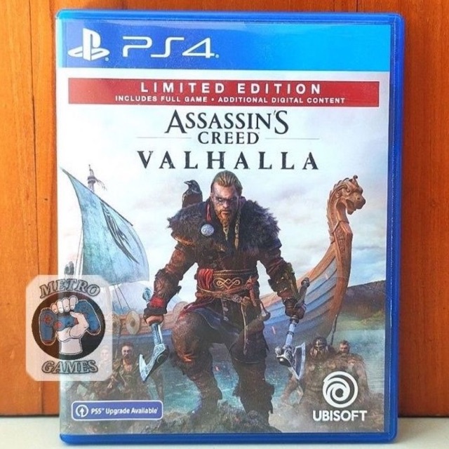 Assasins Creed Valhalla PS4 PS5 Kaset Assasin Valhala Playstation PS 4 5 Assassins Valhalla Region 3 Asia Assassin Reg 3 CD BD Game Games Ps4 Ps5 Original asli mainan origins unity odyssey syndicate petualangan black flag thor war limited edition