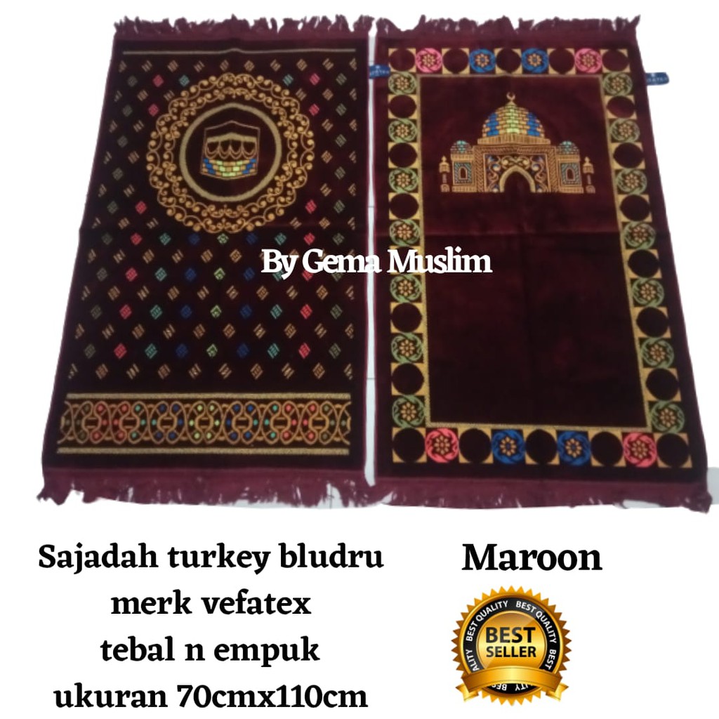 sajadah turky vefatex 70cmx110cm