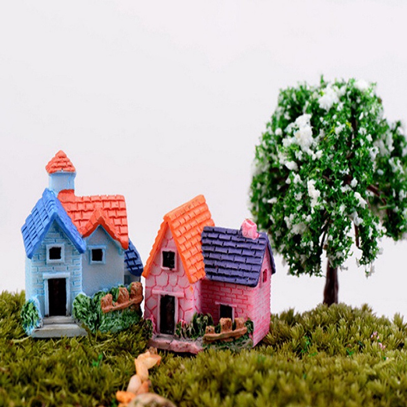 Miniatur villa Hutan Untuk Taman Rumah Boneka