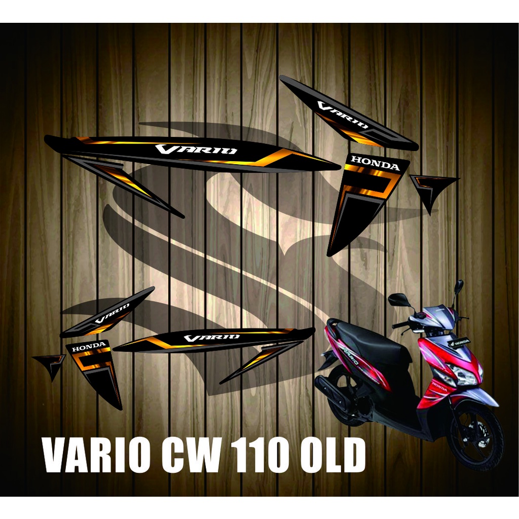 MOTOR HONDA VARIO 110 CW OLD VARIASI STRIPING CUSTOM STICKER/STRIPING VARIASI TERBARU