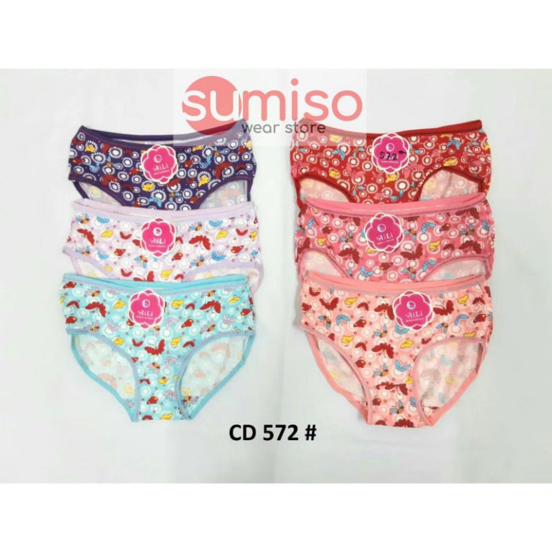 celana dalam wanita import motif kupukupu / CD wanita dewasa remaja / undies cewek perempuan