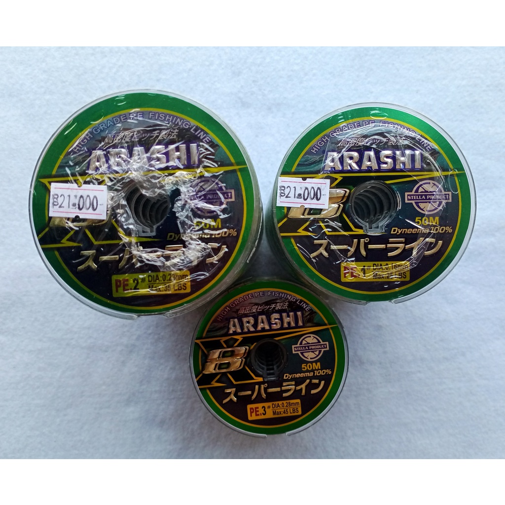 Senar PE Stella Arashi X8 PE 1,2,3