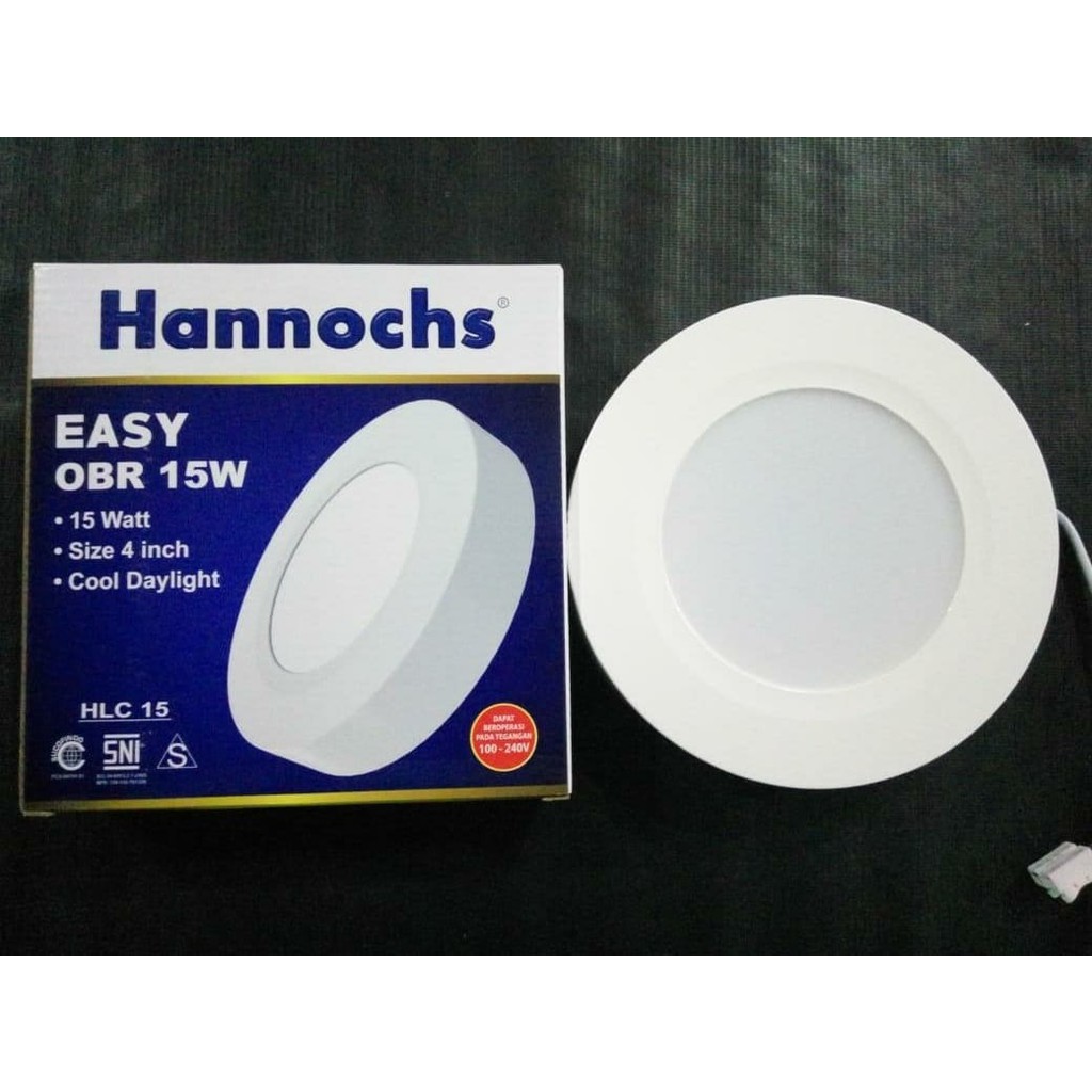 Lampu Ceiling Led OB TIMBUL BULAT Easy Hannochs OBR 15w 15 Watt