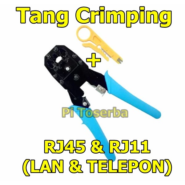 Tang Crimping Kabel RJ 45 &amp; RJ 11 LAN TELKOM Telepon