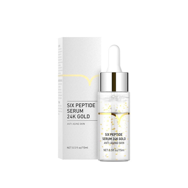 DBEST - Serum Wajah Original 100% Lanbena Six Peptides 24K / Serum glowing Memutihkan Wajah Menjadikan Awet Muda