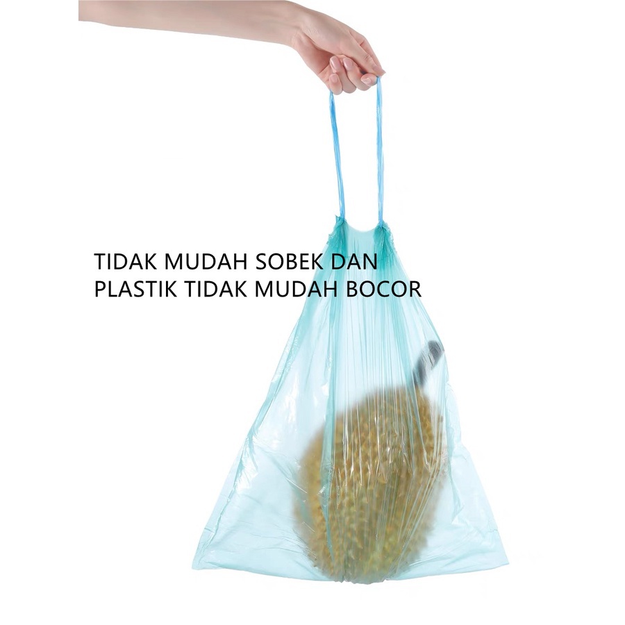 Kantong Plastik Sampah Gulungan Dengan Tali Serut Warna Warni Kantong Plastik Anti Kotor Kantong Plastik Serbaguna GOSHOP88