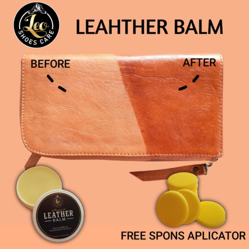 Leather Balm Leo - Semir Sepatu Tas - Polish pelembab Kulit Tas Sepatu - Leather Conditioner - Perawatan Tas dan Sepatu Kulit