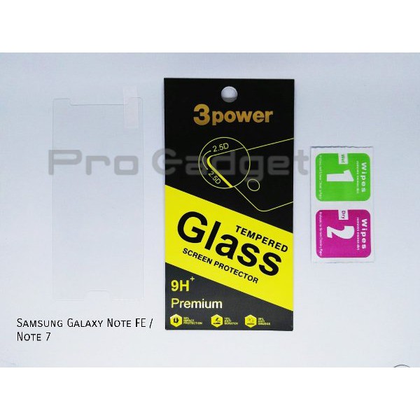 Unix Samsung Galaxy Note FE Tempered Glass - 3 Power Tempered Glass