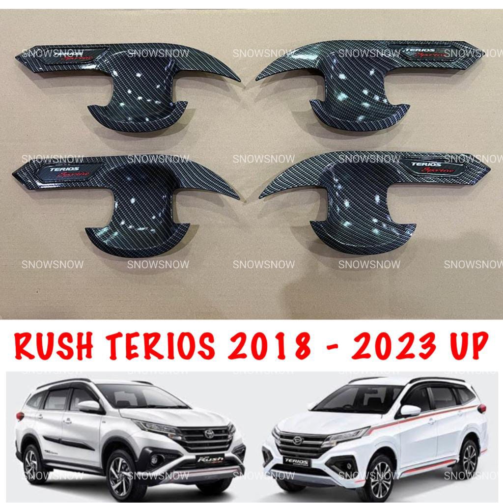 Outer Cover Mangkok All New Rush Terios 2018 2020 2022 2023 Activo Carbon Glosy Kilap