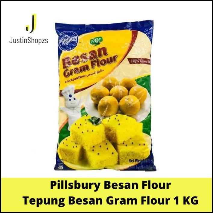 

Tepung Besan Pillsbury Gram Flour Chickpea Flour Garbanzo Flour 1 Kilo