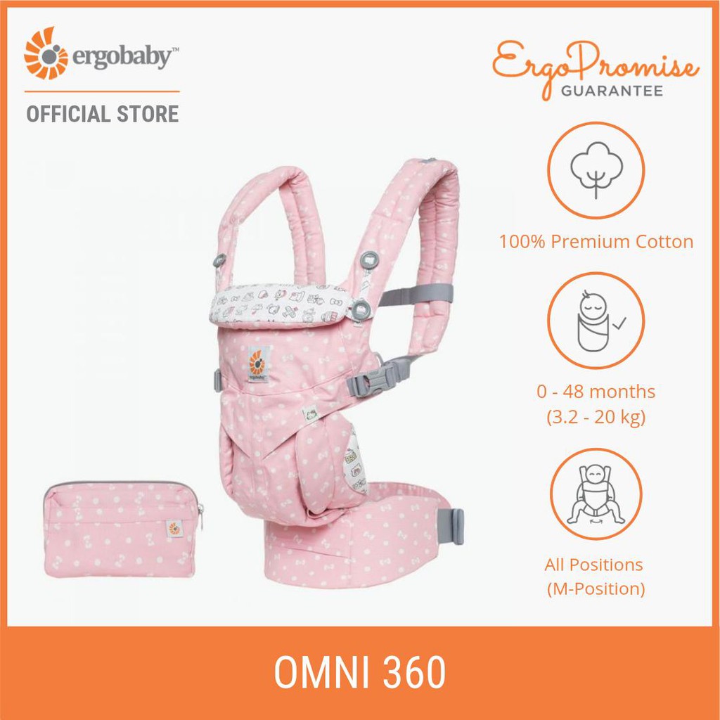 Ergobaby Omni 360 Carrier - Playtime (Limited Edition Hello Kitty-Pink)