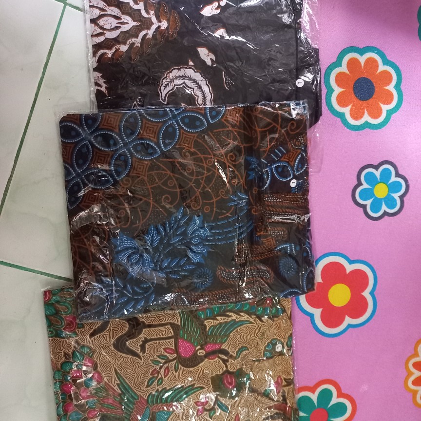 Kemeja Batik Anak - Batik Anak - Baju Batik Anak Laki Laki Umur 2-12 Tahun Hem Batik Anak Pendek
