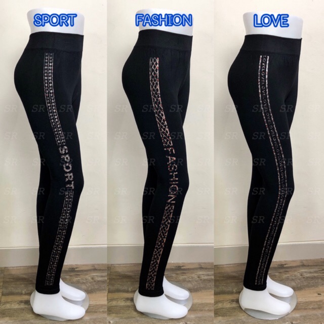 Legging Import Wanita Motif Loreng Tutul Melar Jumbo