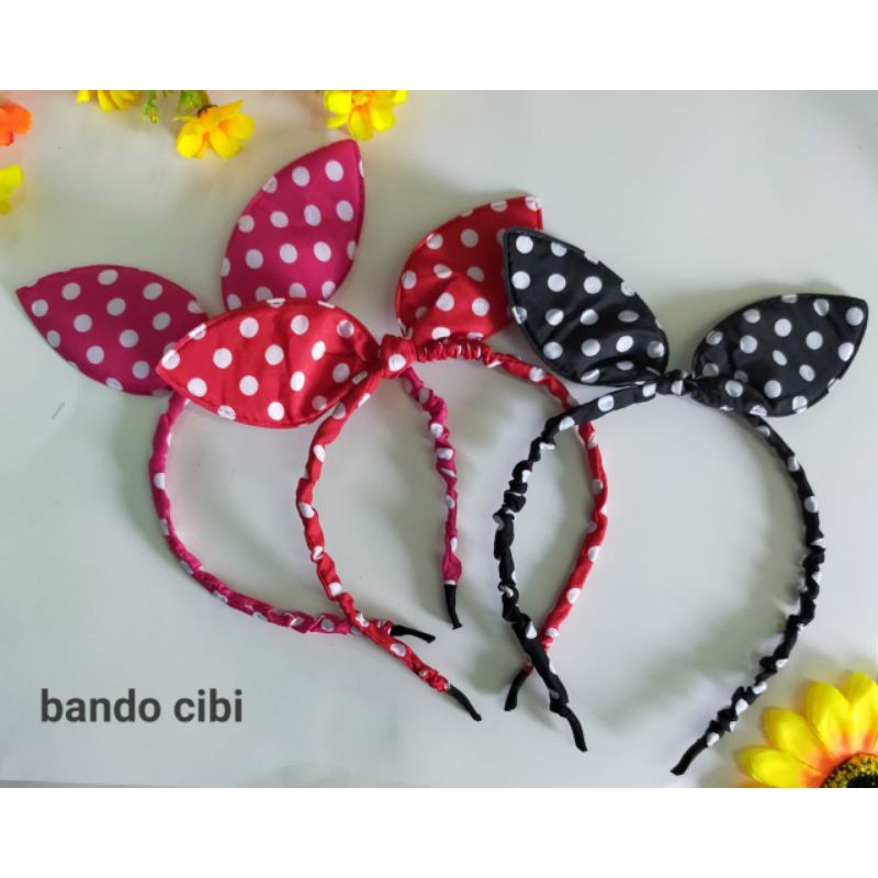 12pcs BANDO CHIBY TELINGA KELINCI KERUT