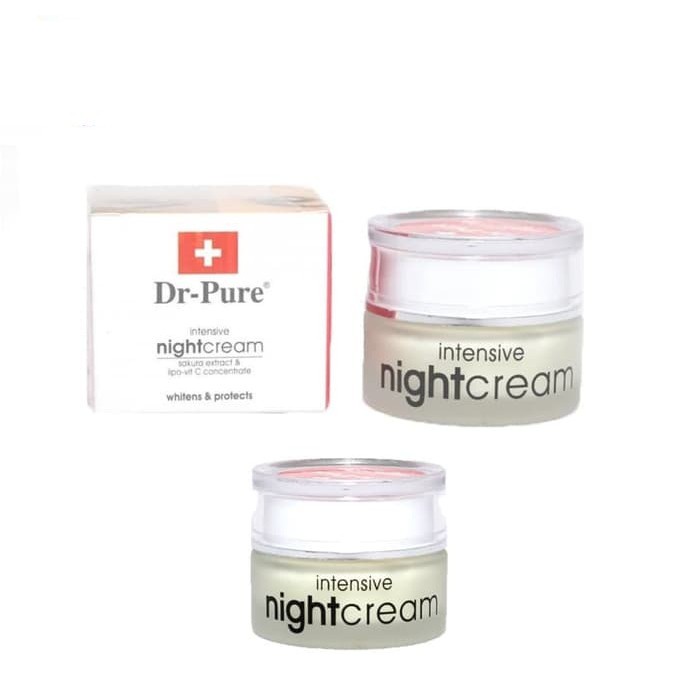 DR-PURE NIGHT CREAM WHITENS &amp; PROTECTS - 20GR