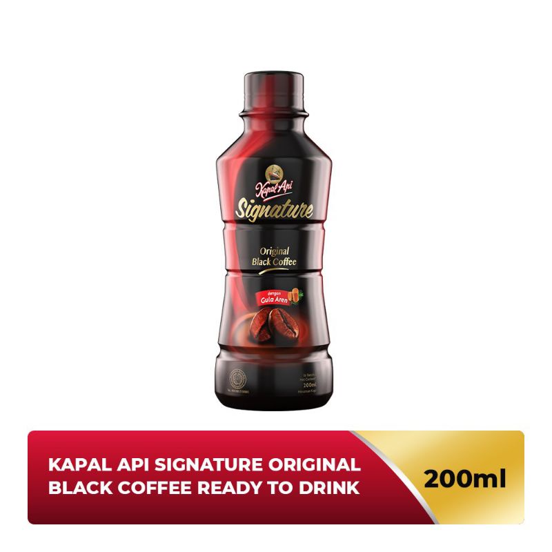 

KAPAL API Kopi Signature Original Black Ready to Drink 200 ml