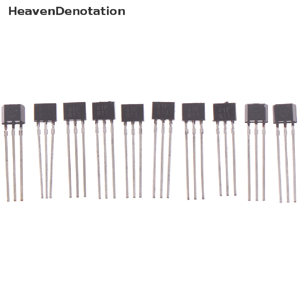 [HeavenDenotation] 10PCS 41F/0H41/SH41/SS41F/S41 Bipolar Hall Element Sensor TO-92UA Printing 41F