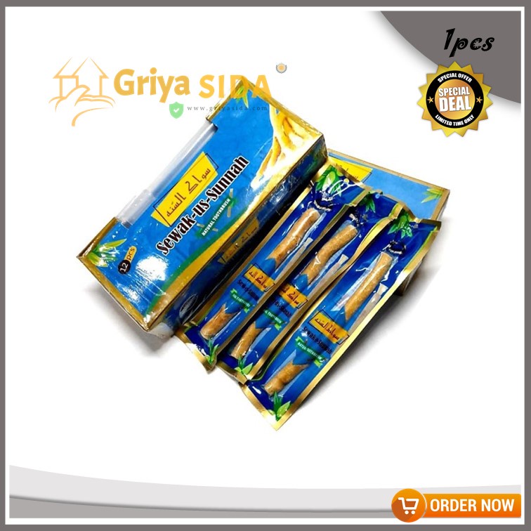 Siwak Us sunnah ussunnah 1box SIWAK MISWAK siwak kecil harga grosir FREE HOLDER