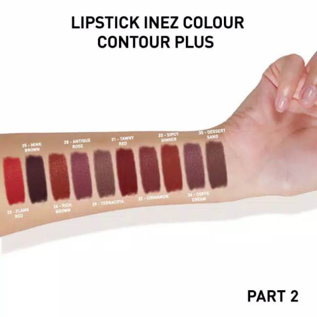 ❤️GROSIR❤️ INEZ Lipstick Color Contour Plus