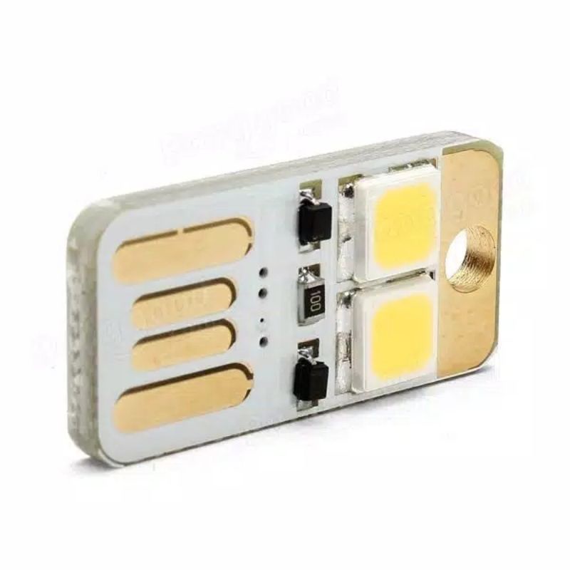 Lampu mini led usb 2 mata led lampu darurat/camping/malam