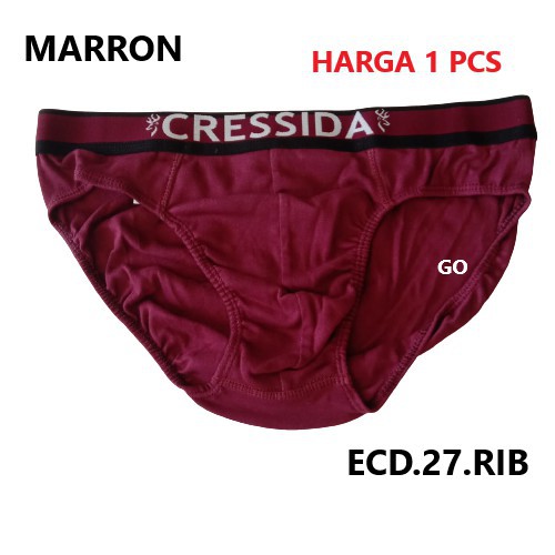 BB CRESSIDA-ECD.27.RIB CELANA DALAM PRIA Cressida Underwear 100% Original *beli satuan