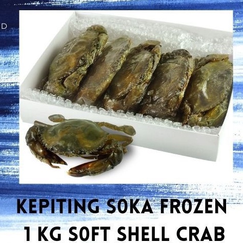 

Kepiting soka frozen 1 kg soft shell crab
