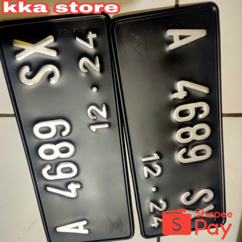 PLAT NOMOR MOTOR VARIASI CUSTOME / PLAT NOMER MOTOR STANDAR / VARIASI PLAT NOMER MOTOR Sesuai Keinginan