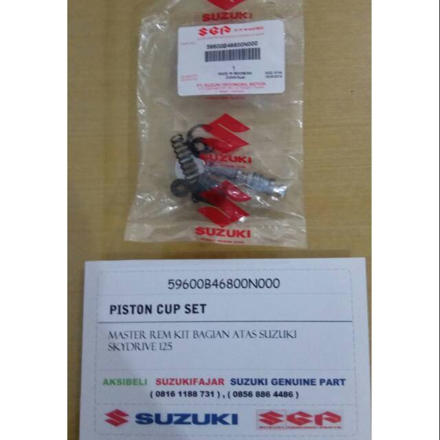 Master Rem Kit Bagian Atas Suzuki Skydrive 125