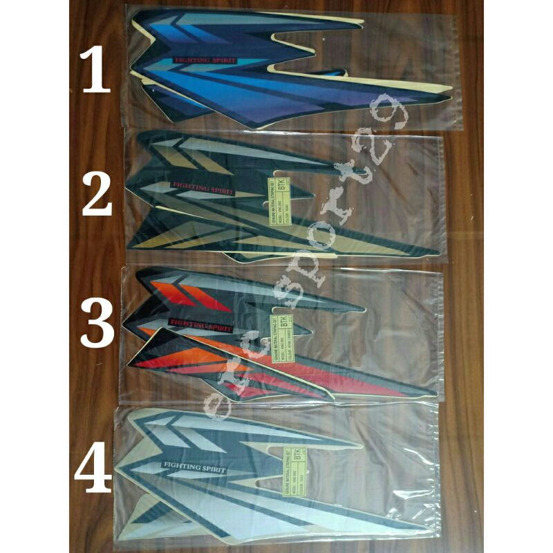striping sticker yamaha rx king 2002 biru gold merah abu2 list bodi standart berkualitas terlaris