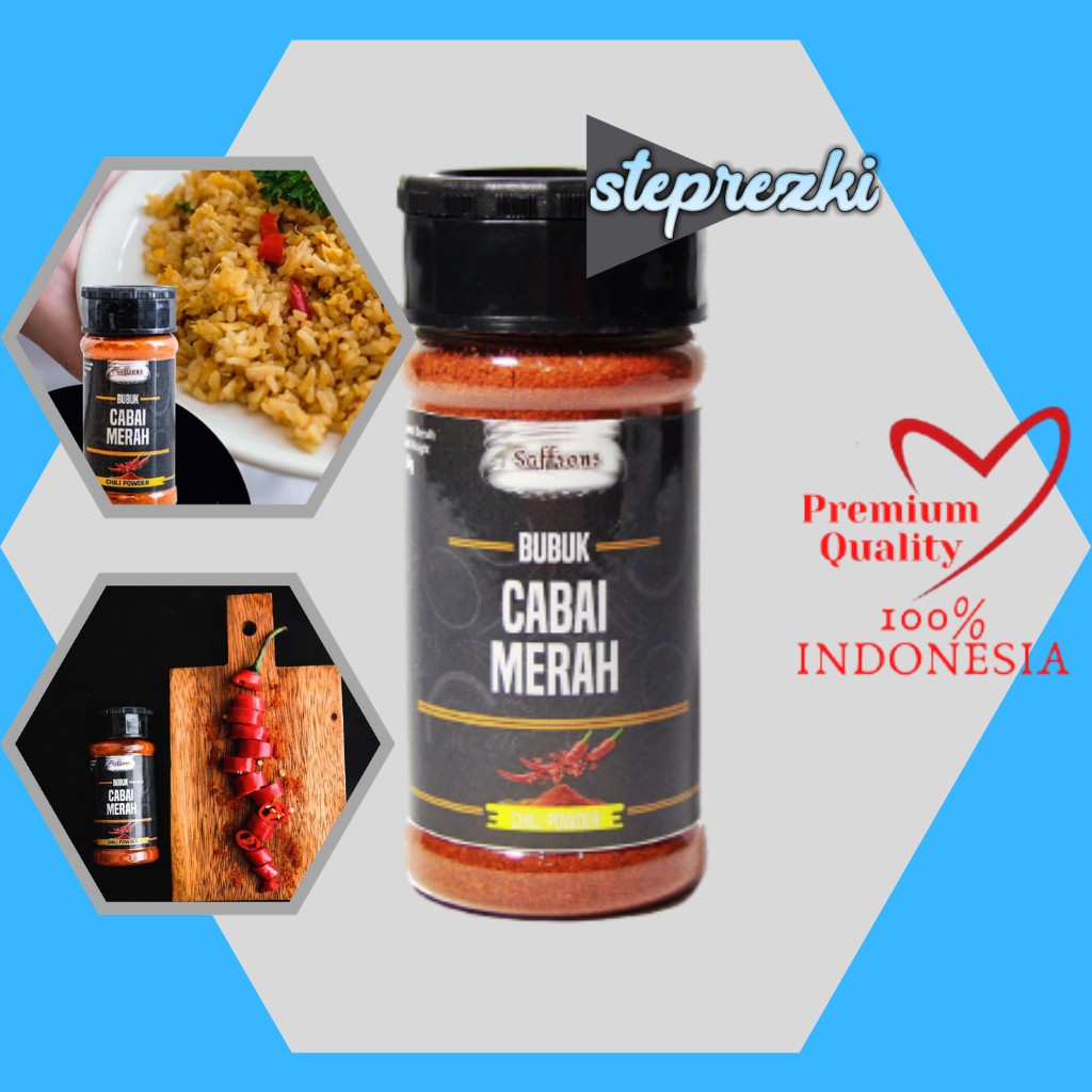 

BUBUK CABE BUMBU DAPUR BUBUK PENYEDAP RASA NON MSG TABUR PREMIUM EXTRA PEDAS