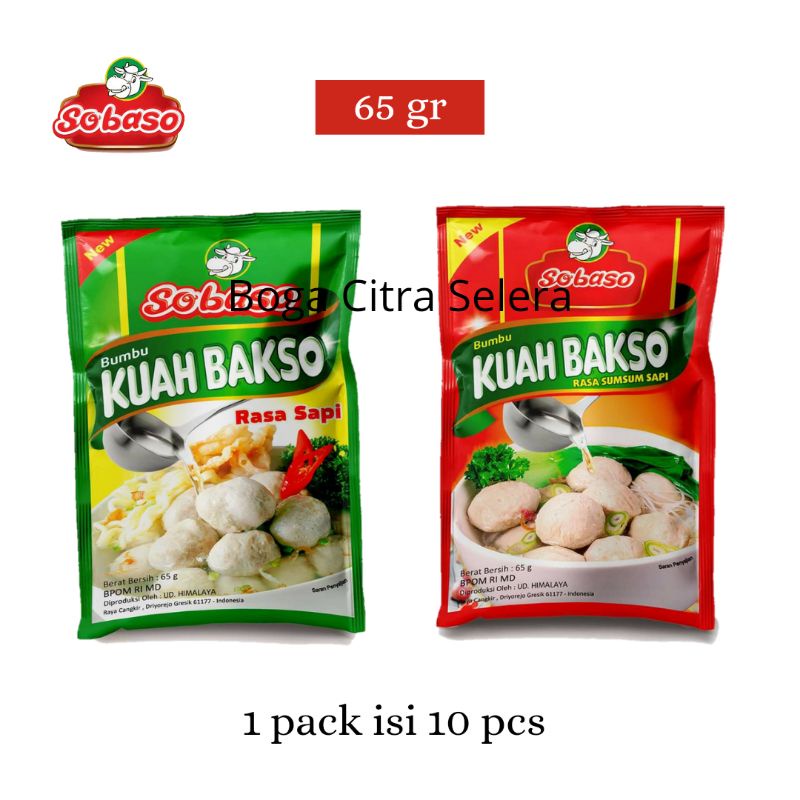 Sobaso Bumbu Kuah Bakso 65gr (1 Pack)