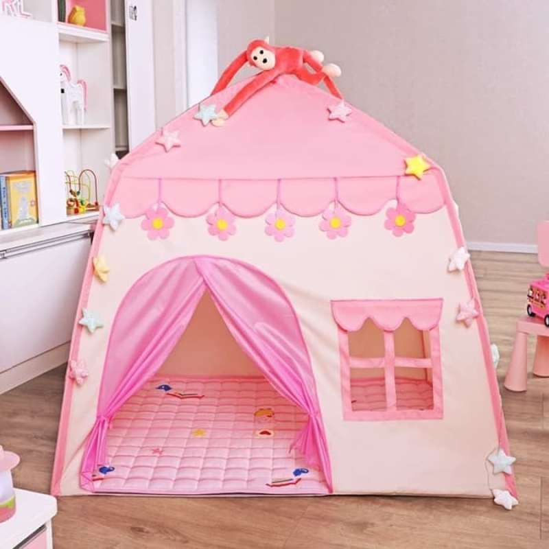 [COD] Tenda Bermain Anak Model Rumah Castle Camping Indoor Outdoor | Tenda Kemping Anak