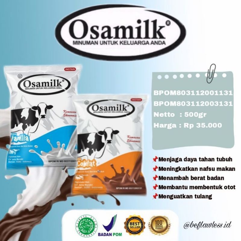 

SUSU OSAMILK-Susu Penggemuk Badan Anak Dan Dewasa Terlaris Murah