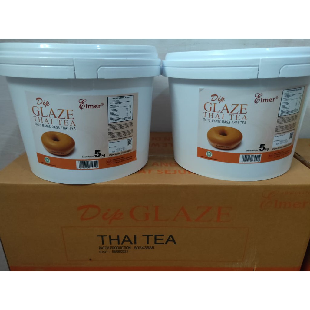 NEW!! Glaze Thai tea Elmer 500gr