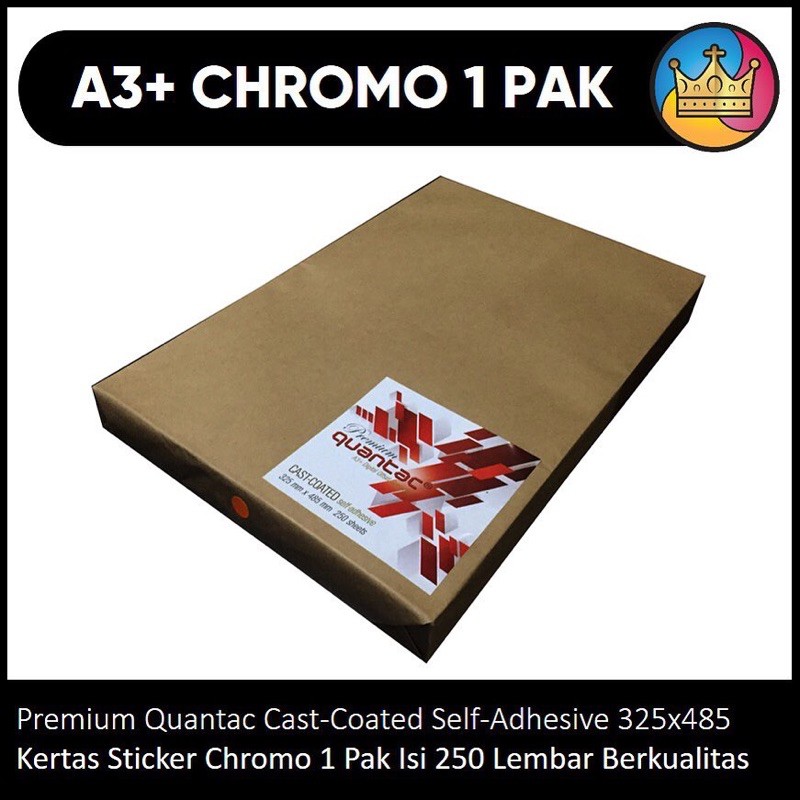 

BAHAN A3+ Sticker Stiker Chromo Cromo Kromo Premium Quantac