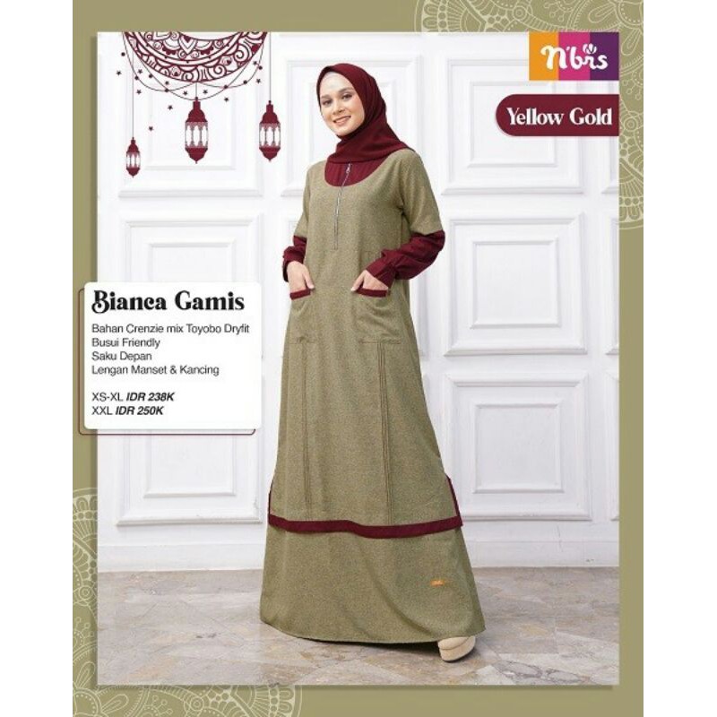 GAMIS BIANCA SARIMBIT NIBRAS TERBARU 2021