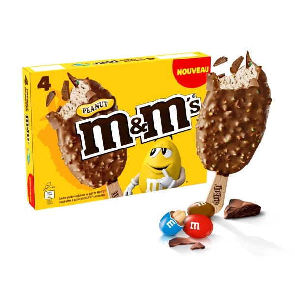 Mm Peanut Chocolate Ice Cream Bar 1 Box Isi 4 Pc Shopee Indonesia