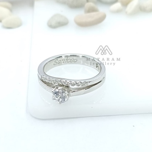 Cincin Perak 925 Single / Cincin Silver 925 Single MT014 ( Pria / Wanita )  - Bisa Request Model Cin