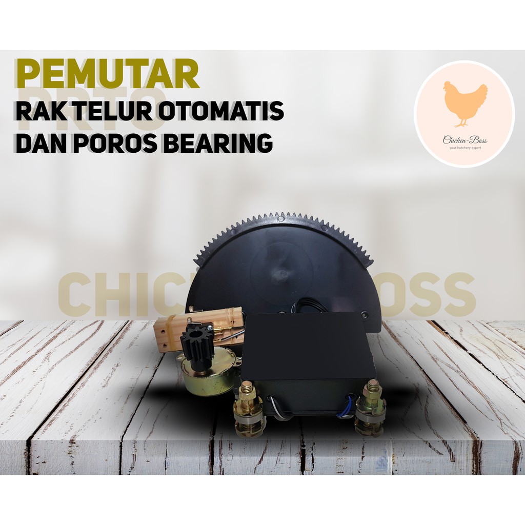 Pemutar Rak Telur Mesin Tetas Otomatis dan Poros Bearing As untuk Mesin Tetas Telur Ayam Bebek